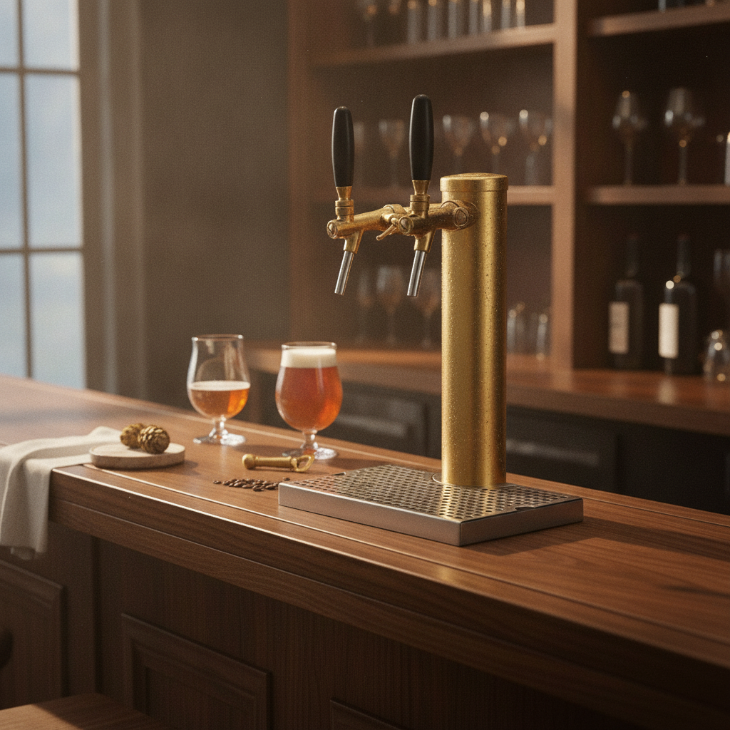 Wine Beer & Deli Reviews - Stainless Steel Beer Tap Dispenser Gold-Finished
