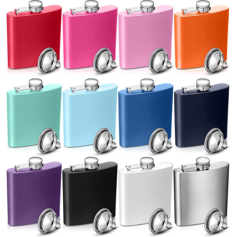 Wine Beer And Spirits - LMETJMA Camping 6 oz Stainless Steel