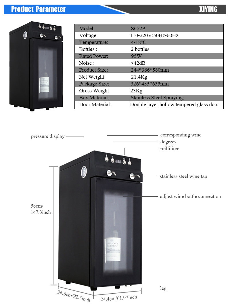 Luxury 2-Bottle Automatic Bar  - Wine & Beer Hydrometer 评论和价格