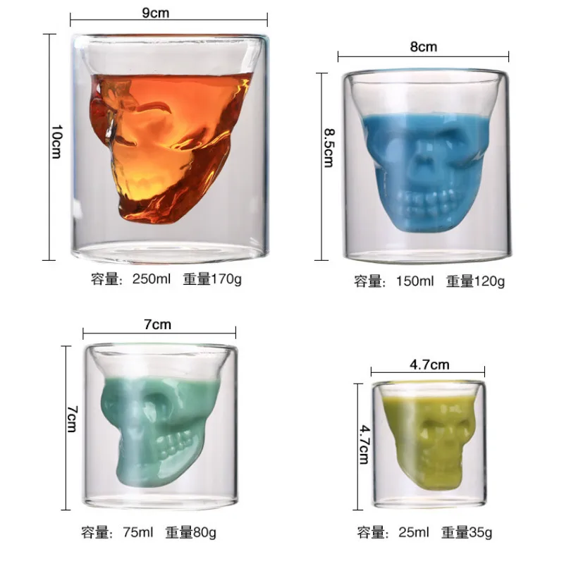 Double-layered Transparent Sku - Wine Europe Beer Europe Vodka Europe 评论和价格