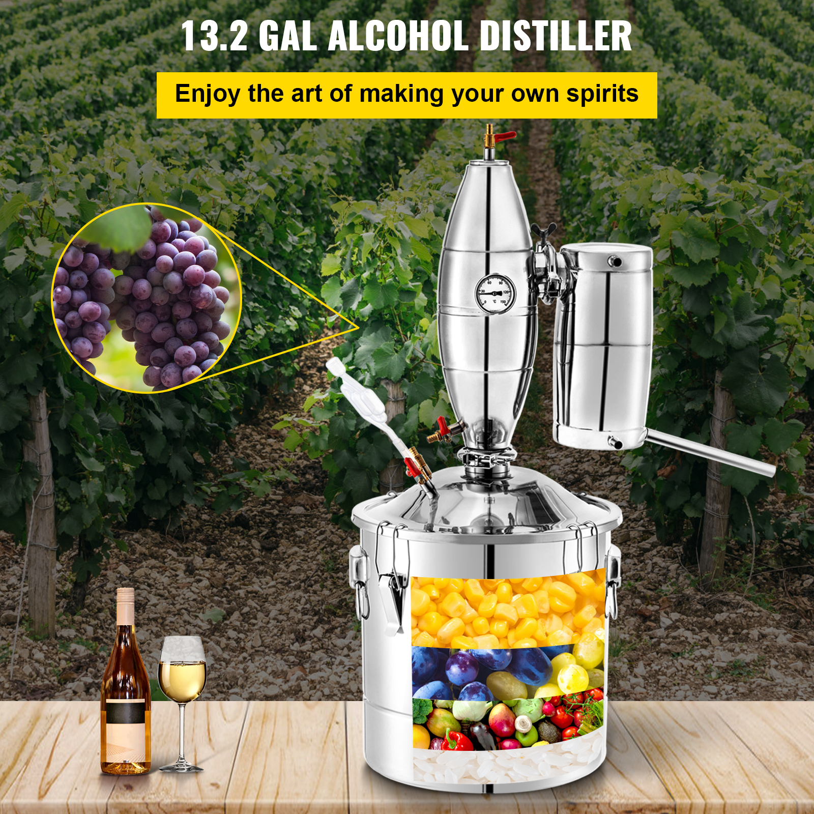 20L 30L 50L 70L Alcohol Distil - Beer Wine Kit 评论和价格