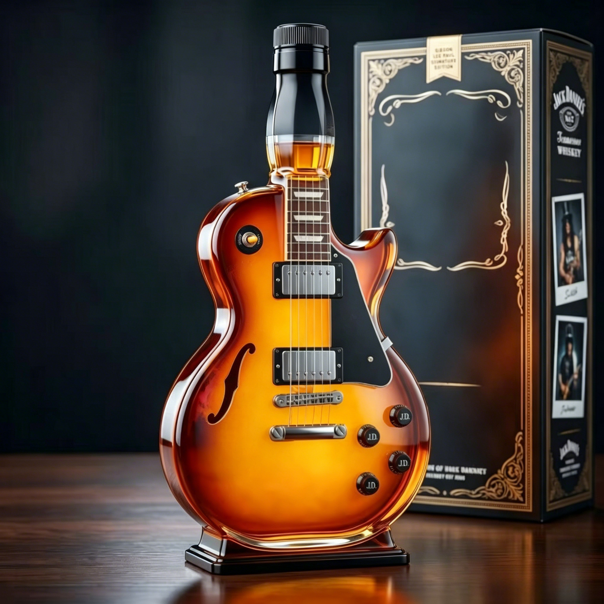 Guitar Shaped Glass Decanter R - Wine Beer And Spirits 评论和价格