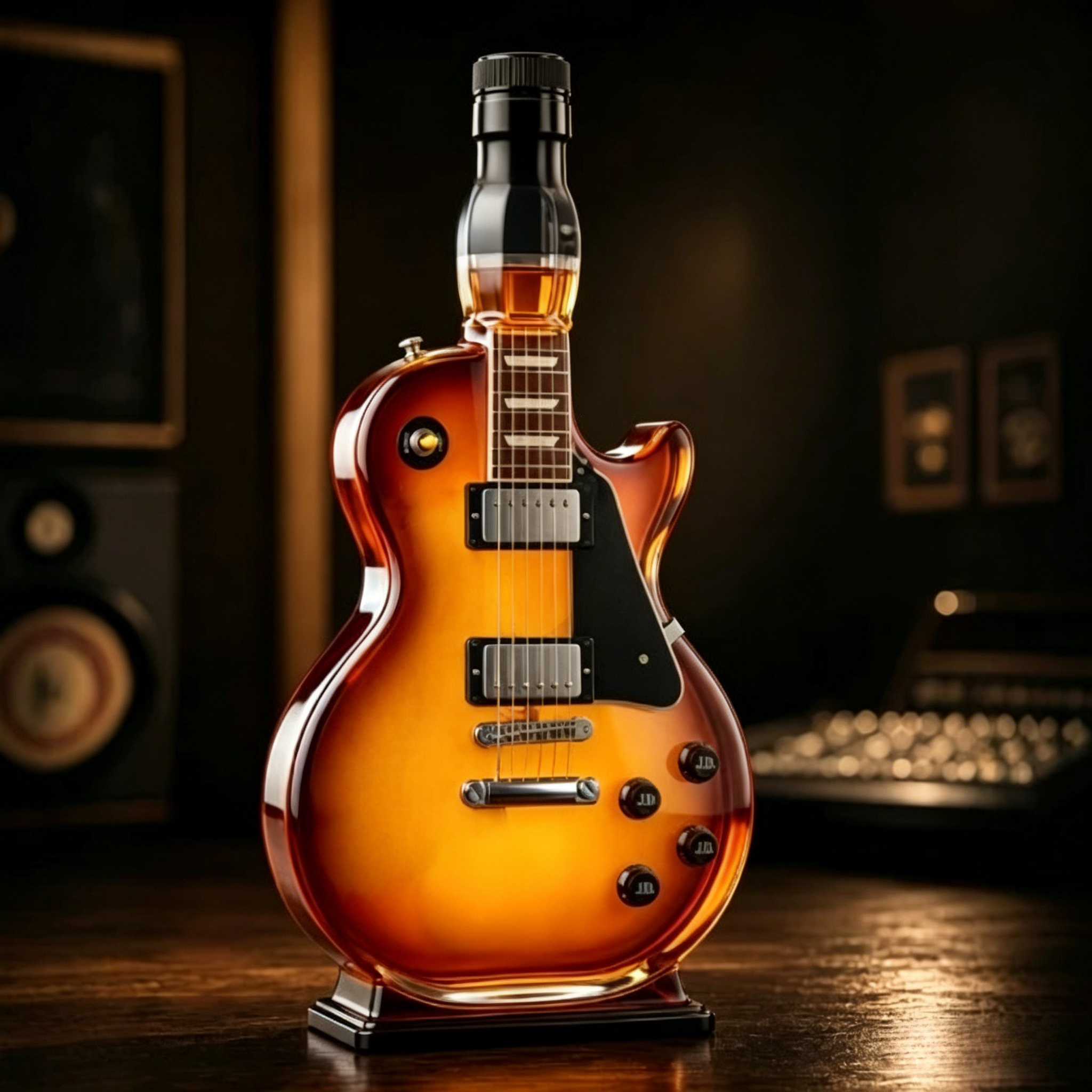 Guitar Shaped Glass Decanter R - Wine Beer And Spirits 评论和价格