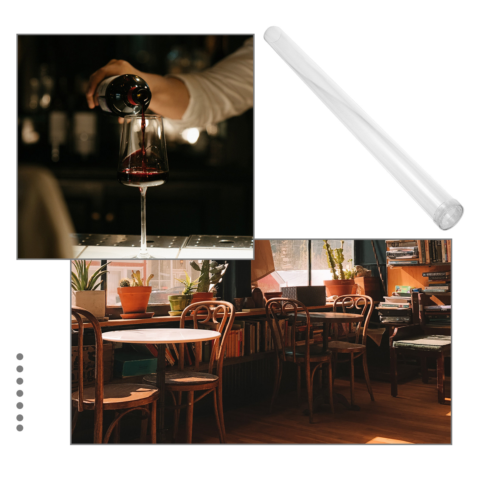 Reusable Ice Column Tube Plast - Wine Beer Whiskey Youtube 评论和价格