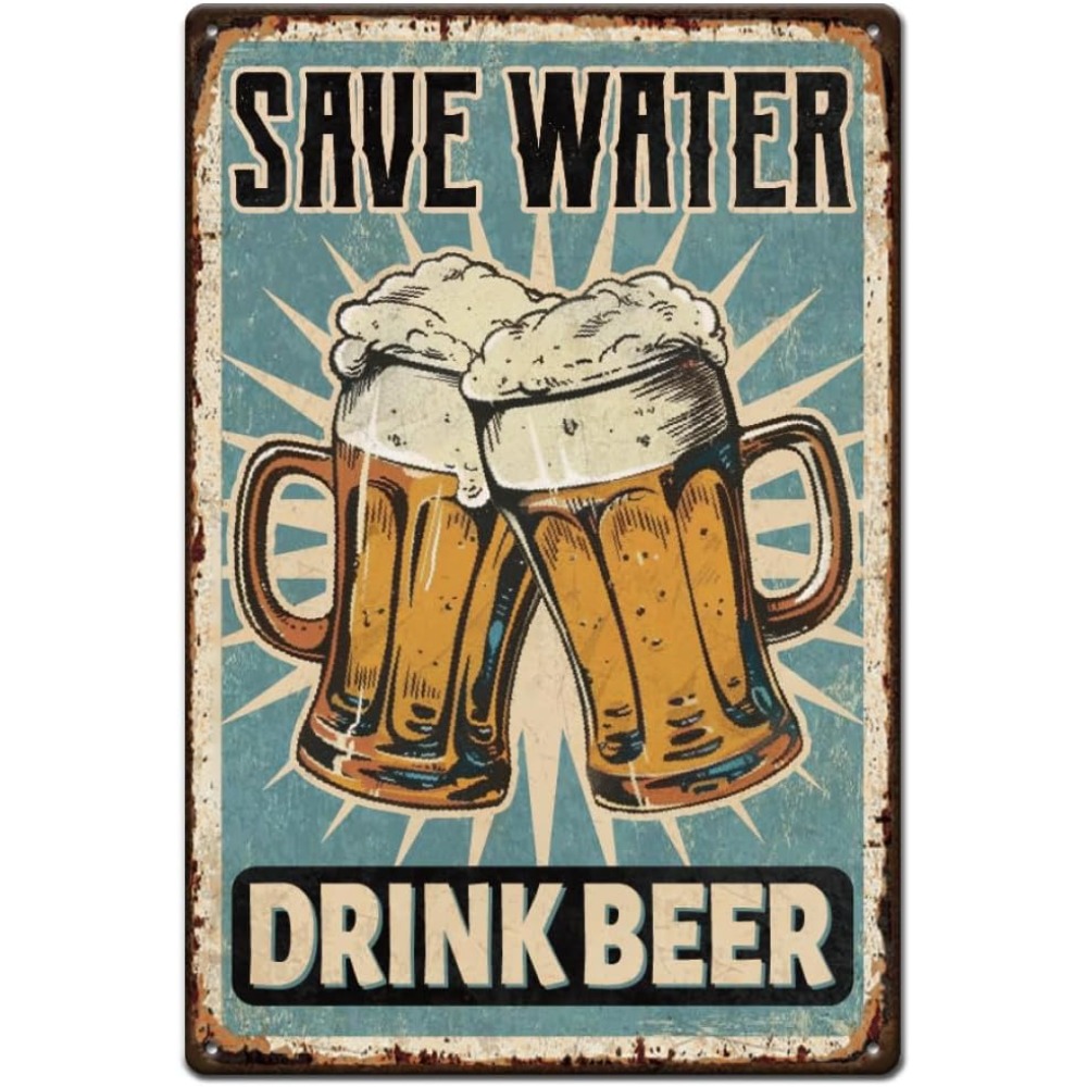 1 pc Beer Metal Sign Bar Tin S - Wine Beer And Liquor 评论和价格