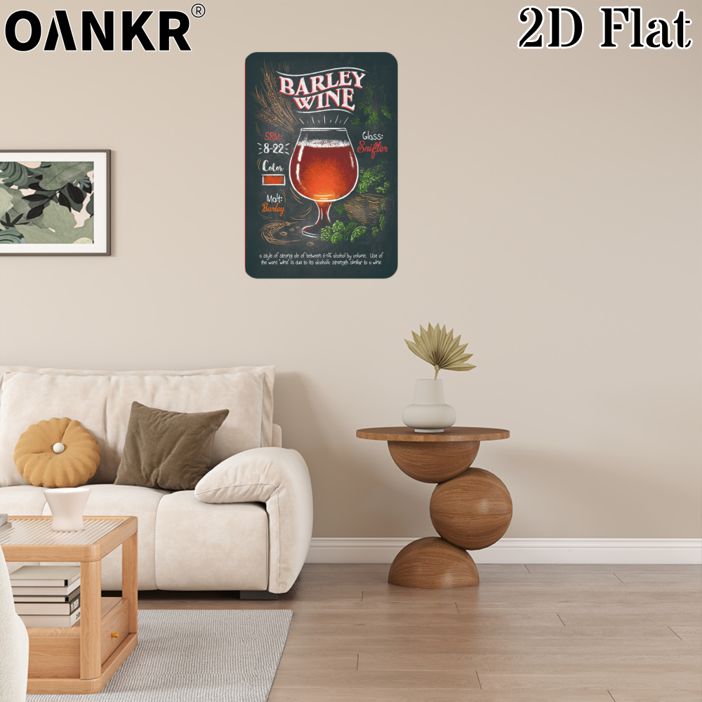 Retro Barley Wine Beer Poster  - Beer Barley Wine 评论和价格