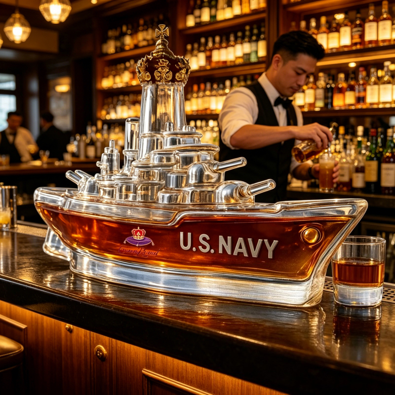 Novelty Warship Design Whiskey - Wine Beer And Spirits 评论和价格