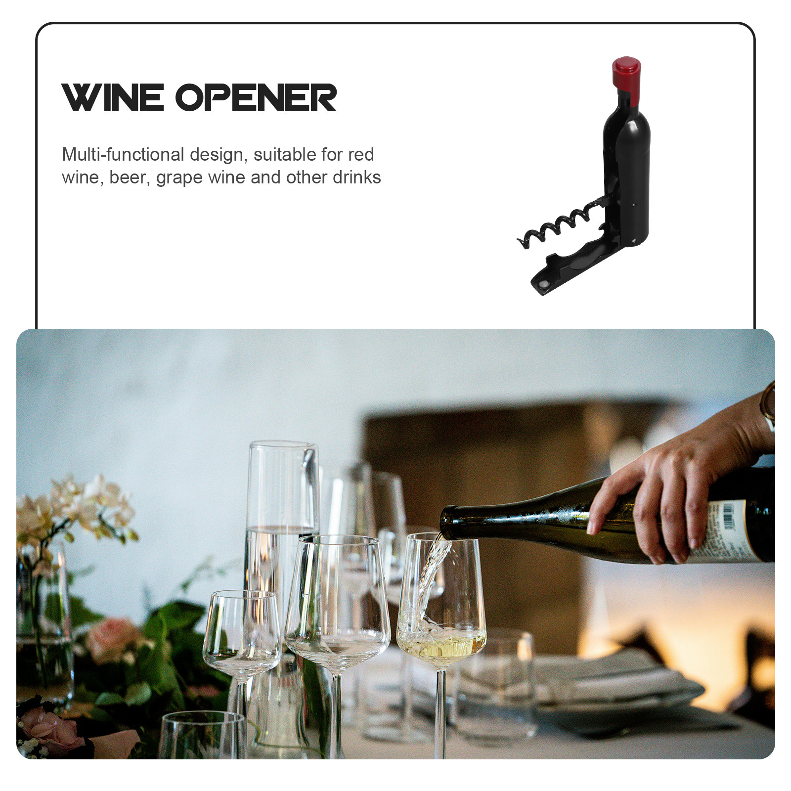 Cool Wine Opener Bottle with M - Wine Beer Bottle 评论和价格