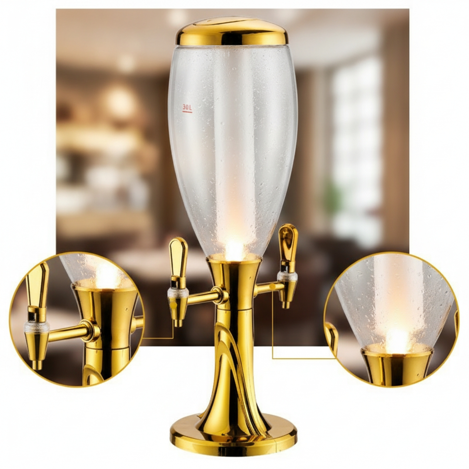 Beer Dispenser with Dual Taps  - Wine Beer & Deli Reviews 评论和价格