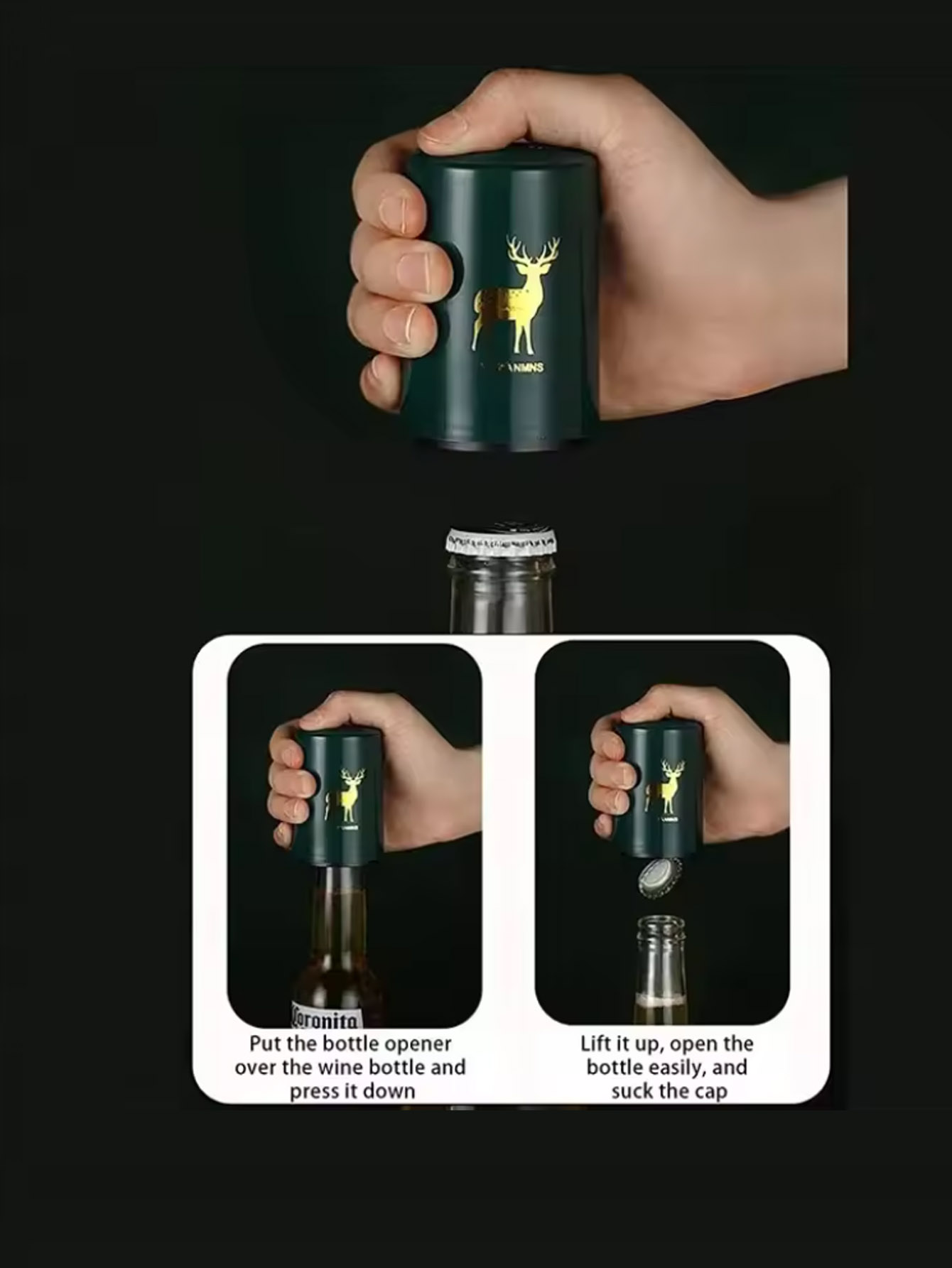 1Pcs Automatic Beer Bottle Ope - Wine Beer Bottle 评论和价格