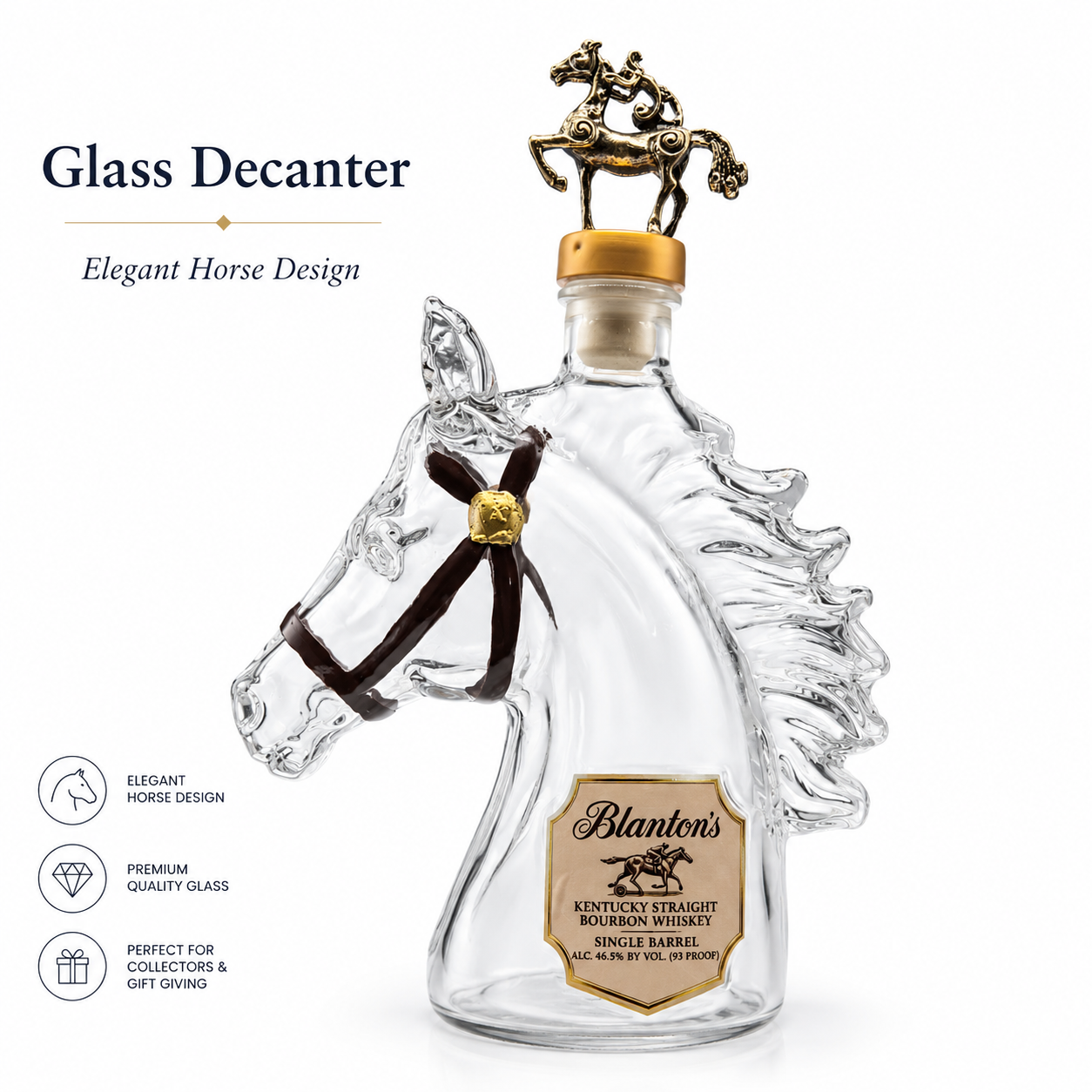 Blanton’s Horse Head Glass Dec - Wine Beer And Spirits 评论和价格
