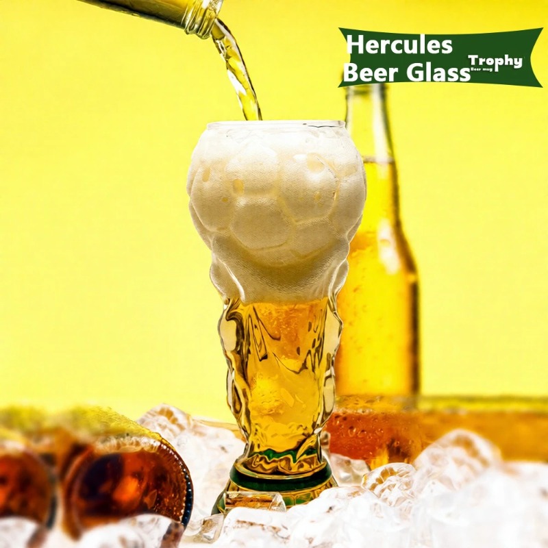 Soccer Trophy Beer Glass Cup C - Wine Beer And Liquor 评论和价格