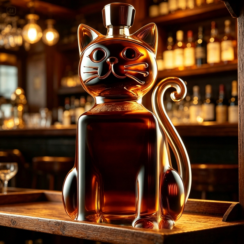 Creative Cat Shaped Glass Liqu - Wine Beer And Spirits 评论和价格