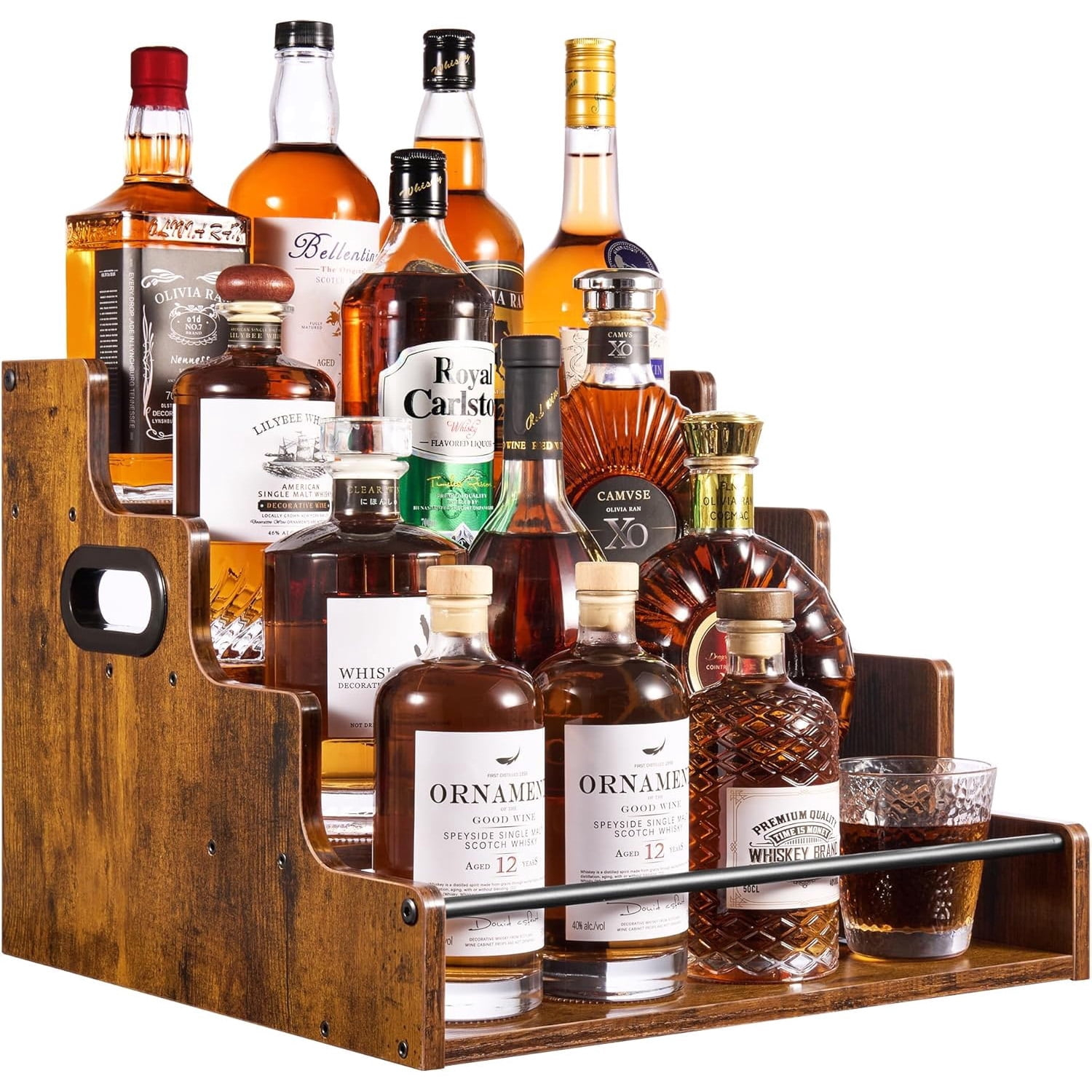 Liquor Bottle Display Shelf, C - Wine Beer And Liquor 评论和价格
