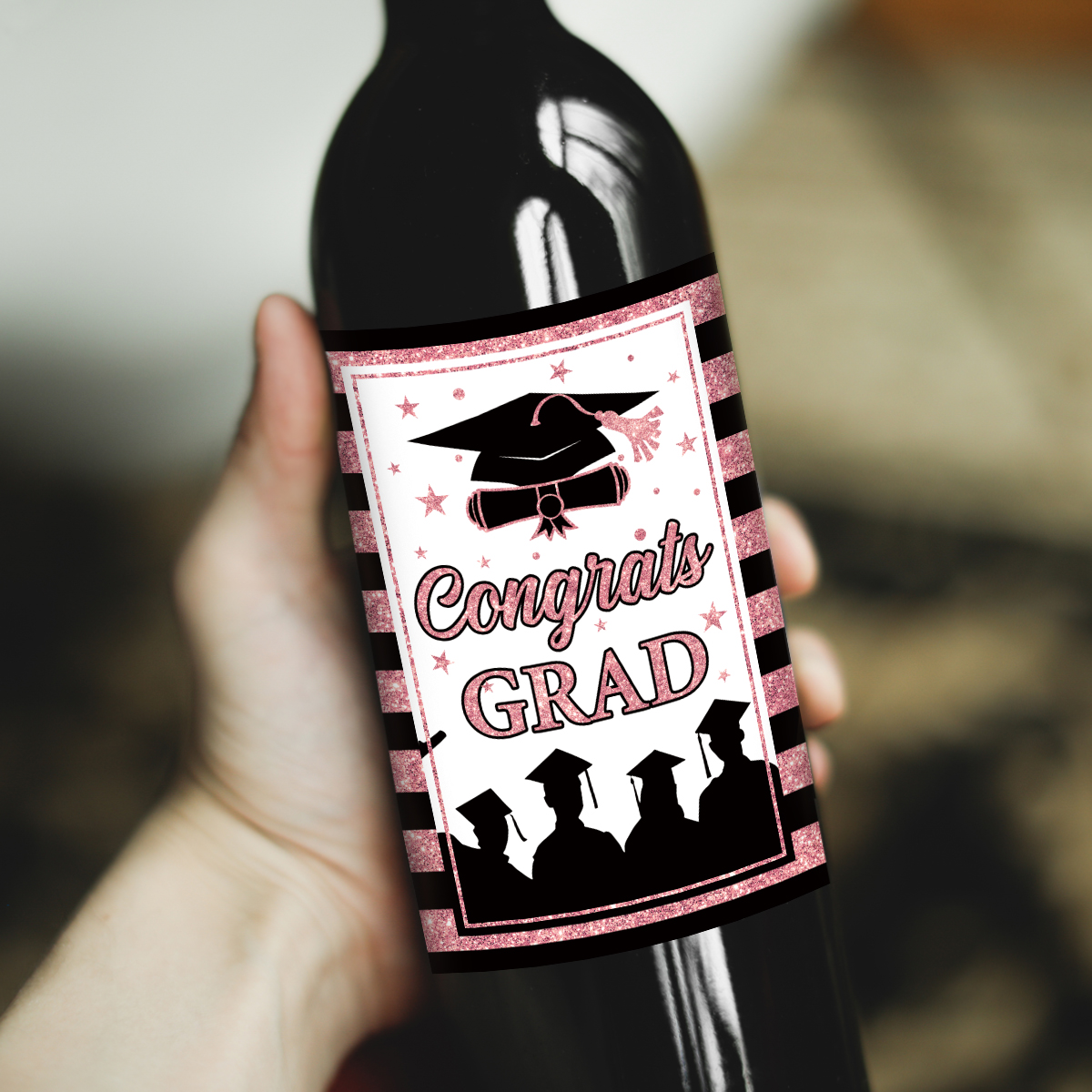 6pcs Congrats Grad Class 2026  - Wine Beer Bottle 评论和价格
