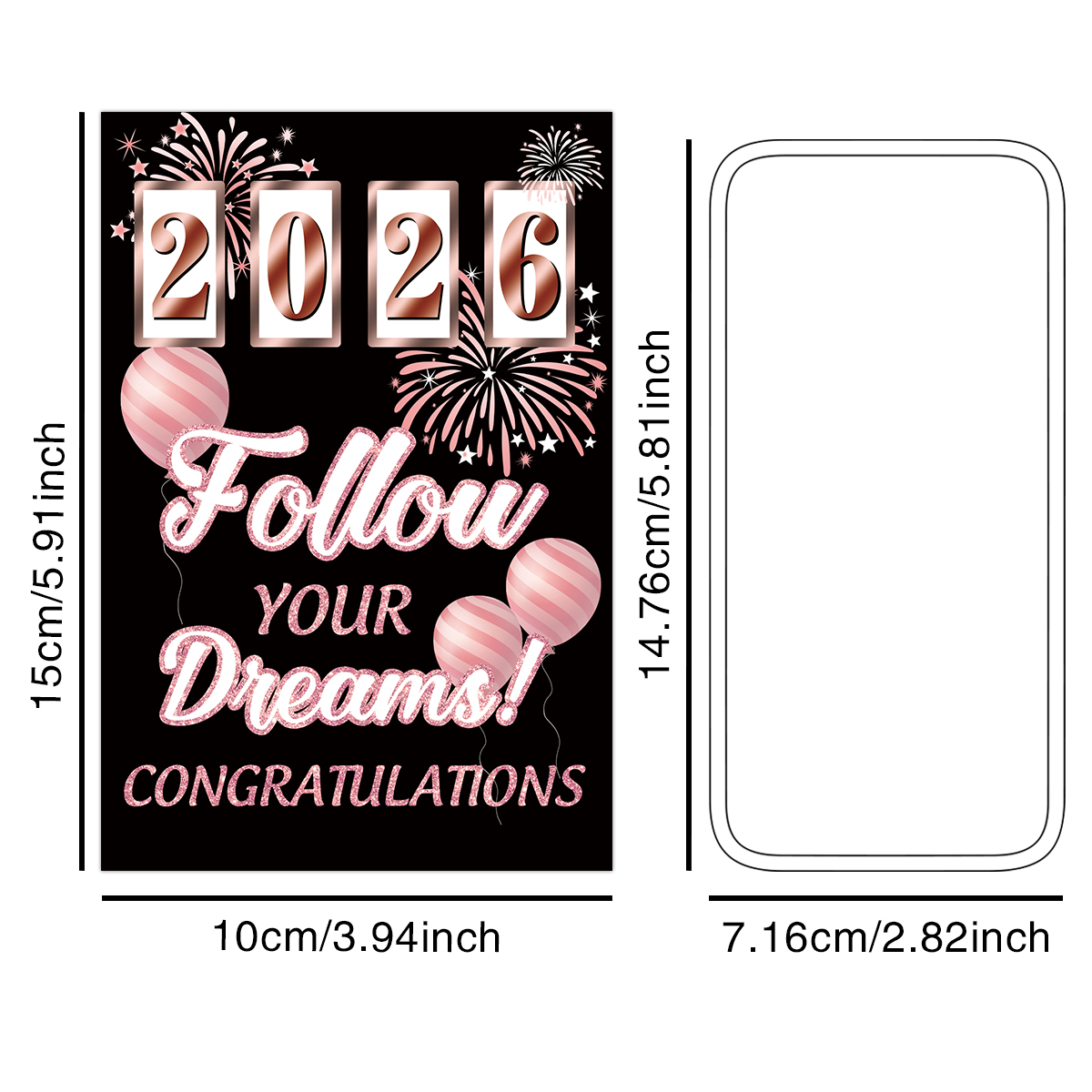 6pcs Congrats Grad Class 2026  - Wine Beer Bottle 评论和价格