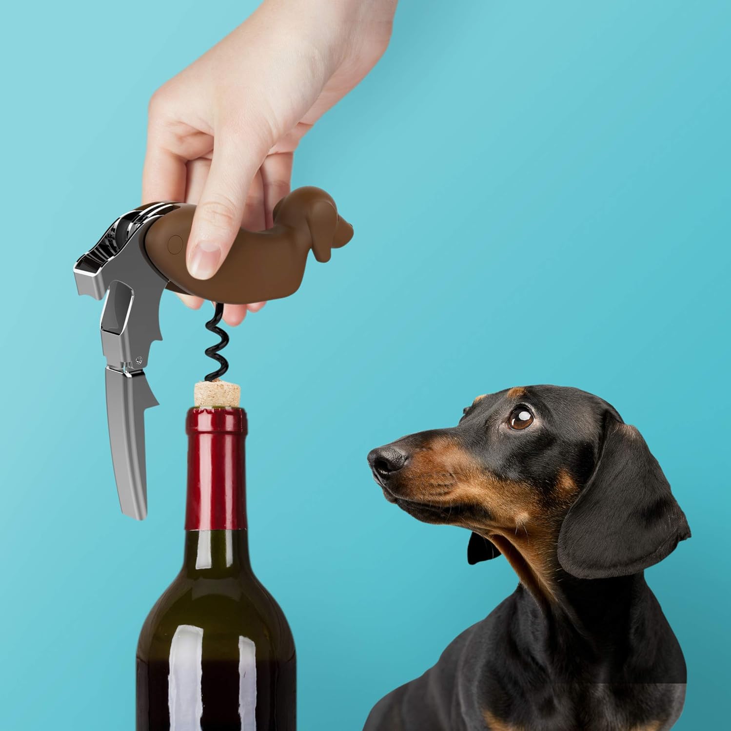 Dog Wine Bottle Opener Corkscr - Wine Beer Bottle 评论和价格