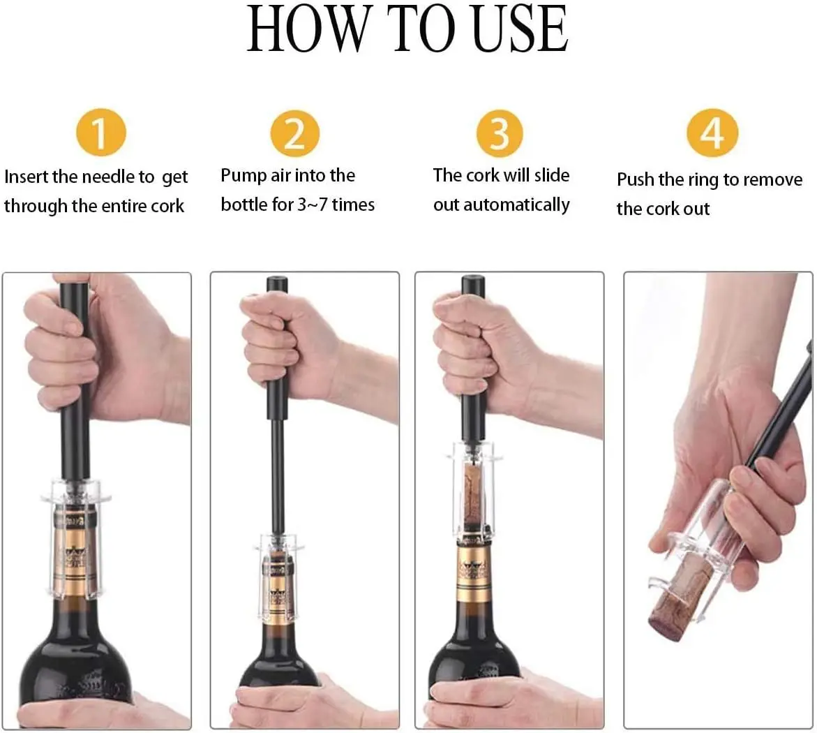 Air Pump Wine Bottle Opener Ai - Wine Beer Bottle 评论和价格